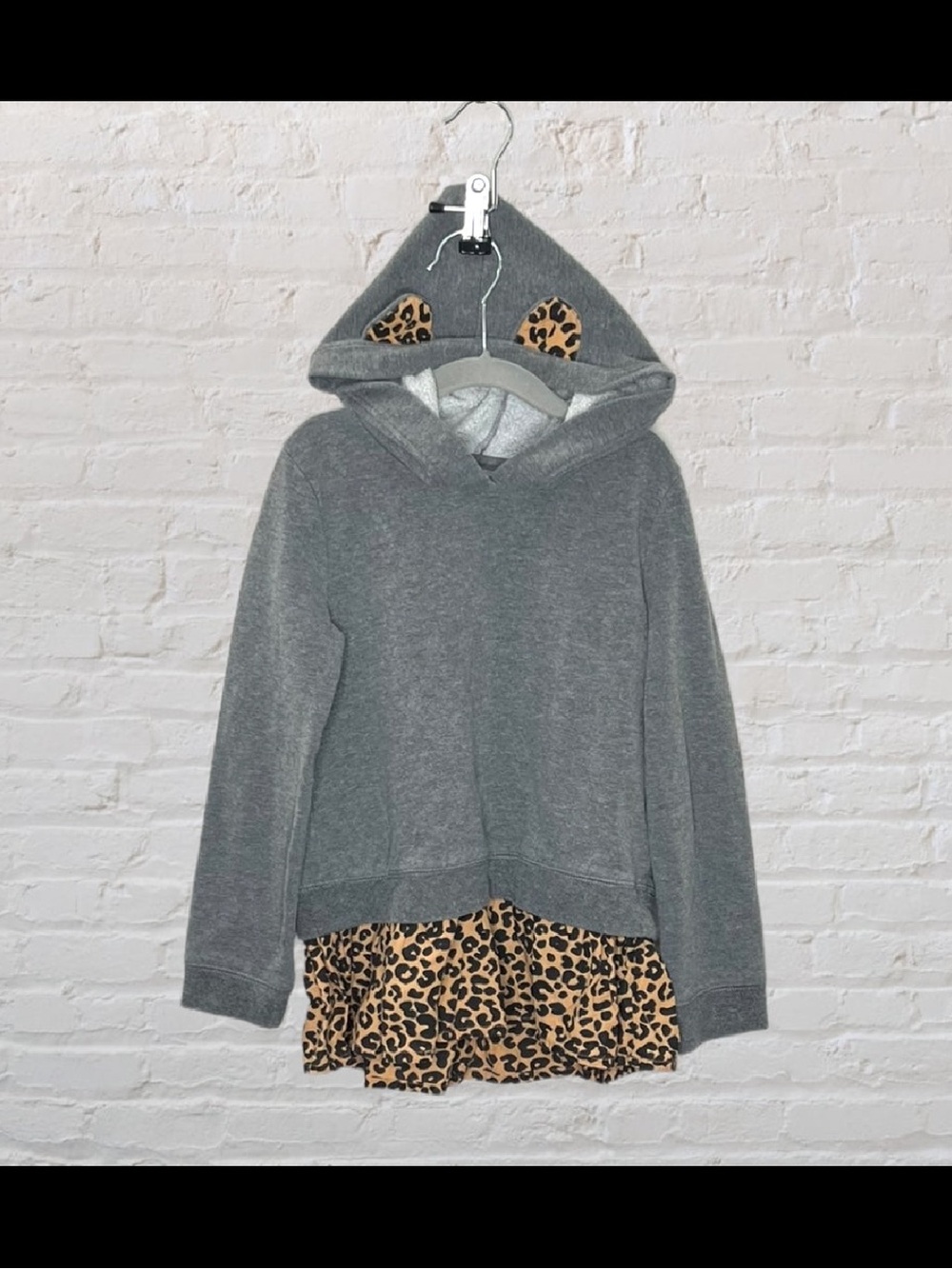 Tucker + Tate Leopard Hoodie Dress